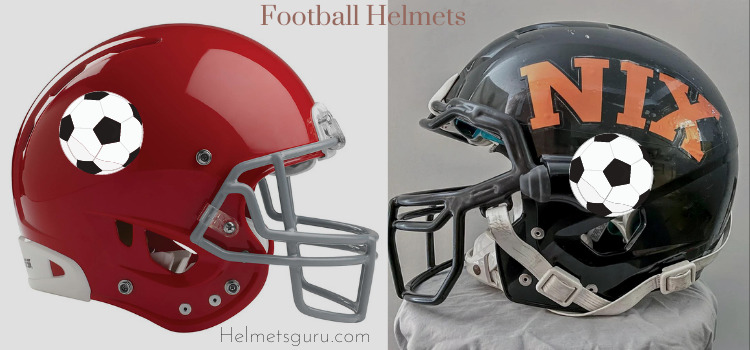 types of football helmets