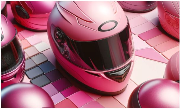 Pink Full Face Motorcycle Helmet - HELMETS GURU