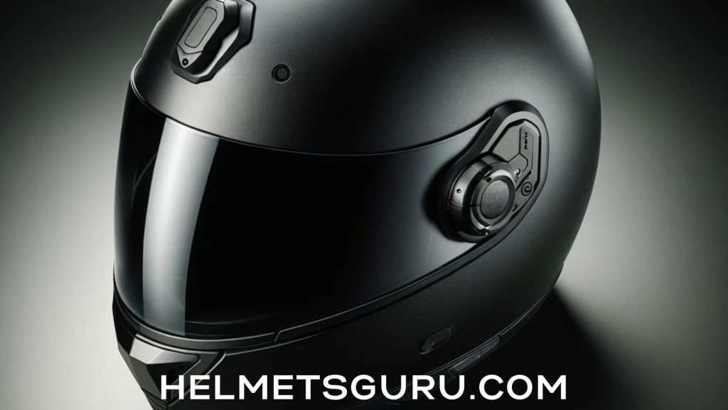 Blacked Out Motorcycle Helmet With Bluetooth 2024 latest