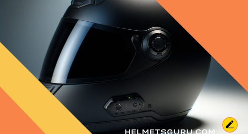 Blacked Out Motorcycle Helmet With Bluetooth